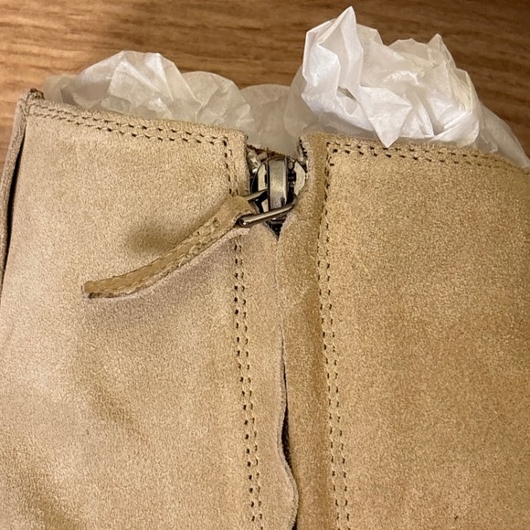 NEW‎ ISABEL MARANT Womens Adnae Suede Leather Ankle Boots Size 41 Toffee Beige - Picture 9 of 16